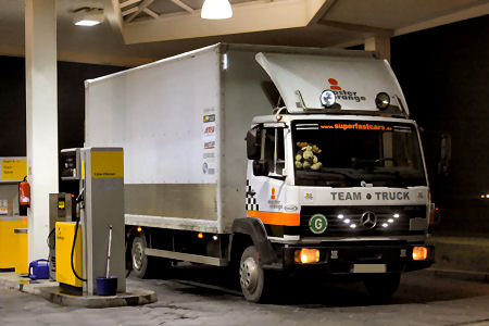 LKW in der Aufbauphase