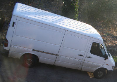 Sprinter im Ausgangszustand