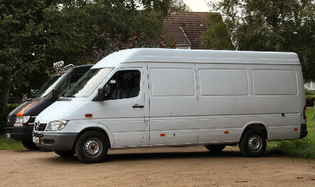 Sprinter im Ausgangszustand